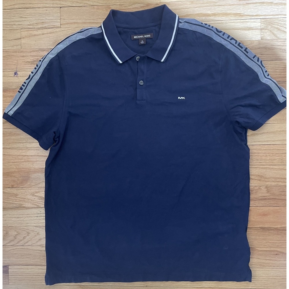 Michael Kors Tipped Polo Men's Size XL Blue should design